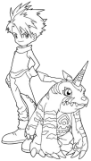 Digimon Onlayn Rəngləmə